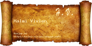 Halmi Vivien névjegykártya